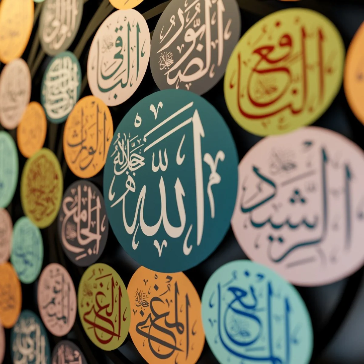 99 Names of Allah Islamic Wall Art, Asmaul Husna Metal Islamic Artwork - Image 6