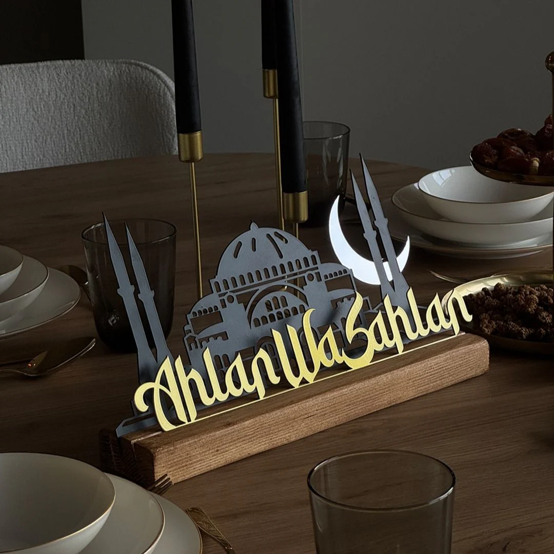Ahlan Wa Sahlan Decor - Islamic Table Art | Hagia Sophia and Mosque Themed