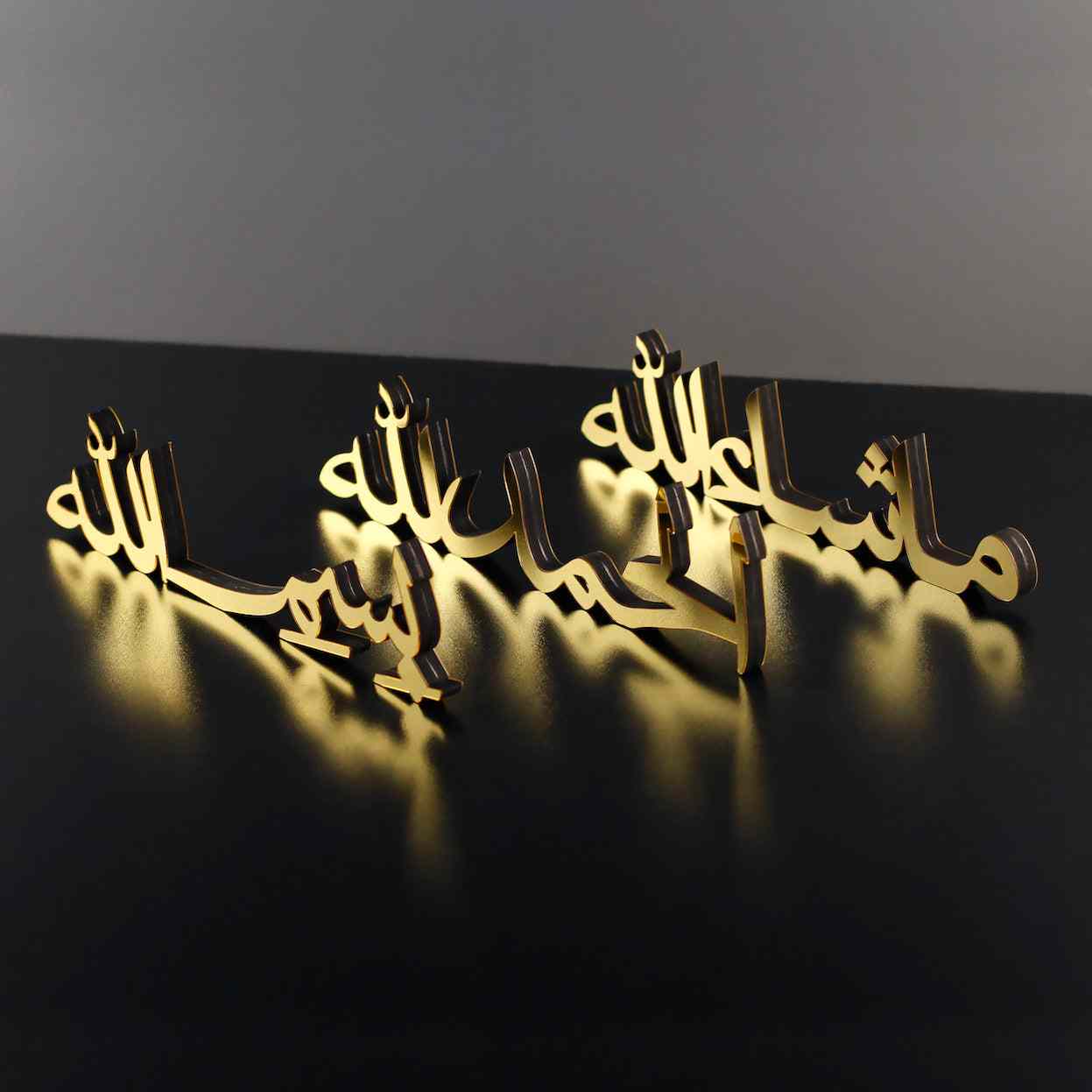 Alhamdulillah, Bismillah, MashAllah Arabic Islamic Tabletop Art Decor - Image 24