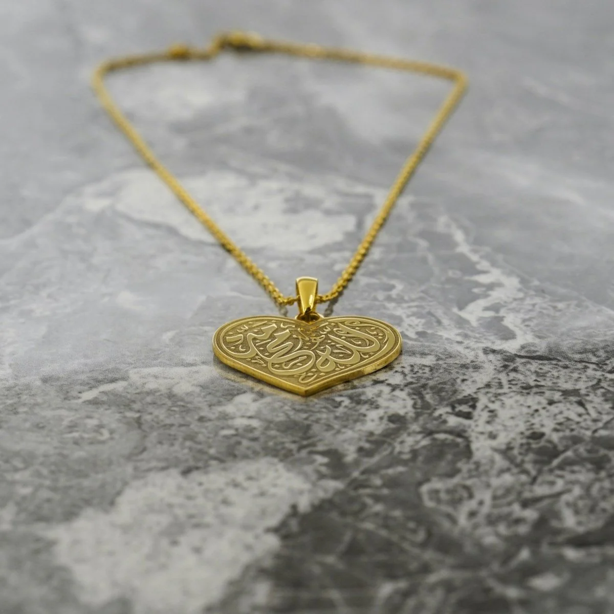 Muslim Jewelry - Allah & Muhammad | Heart Shaped Pendant - Image 11