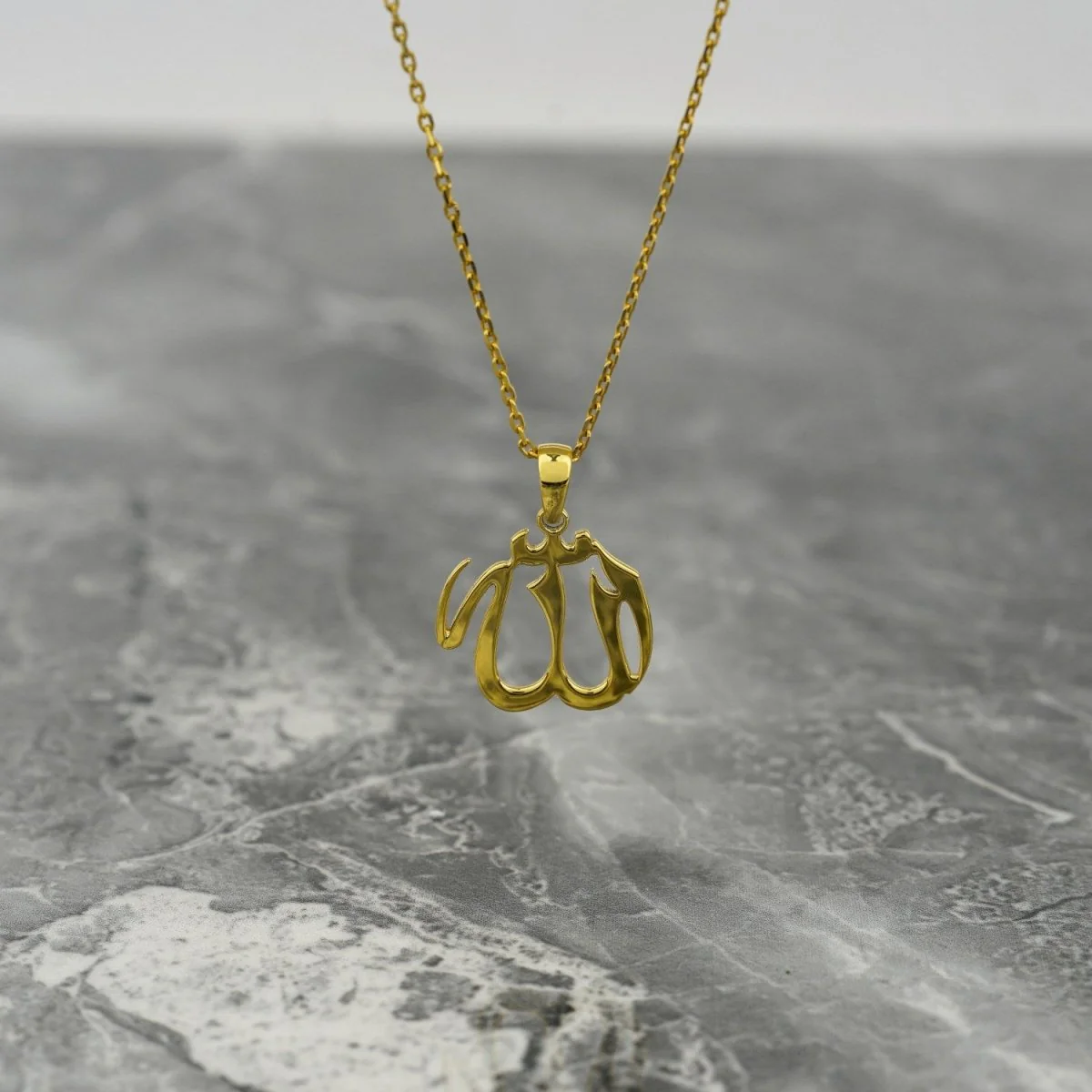 Allah Necklace | Muslim Jewelry - 18K Gold Plated Silver Pendant - Image 4
