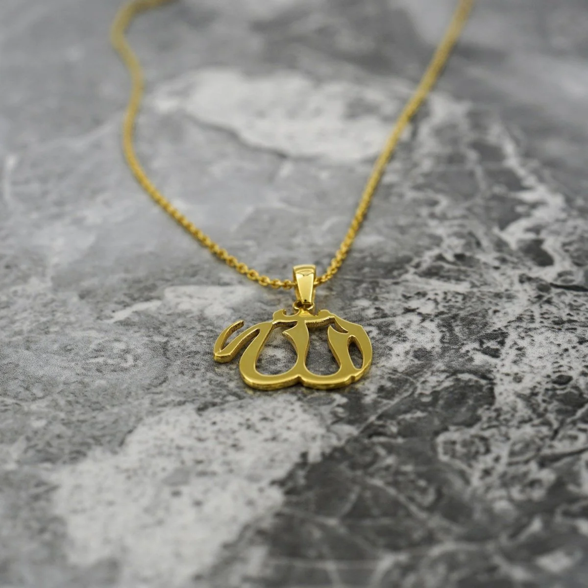 Allah Necklace | Muslim Jewelry - 18K Gold Plated Silver Pendant - Image 6