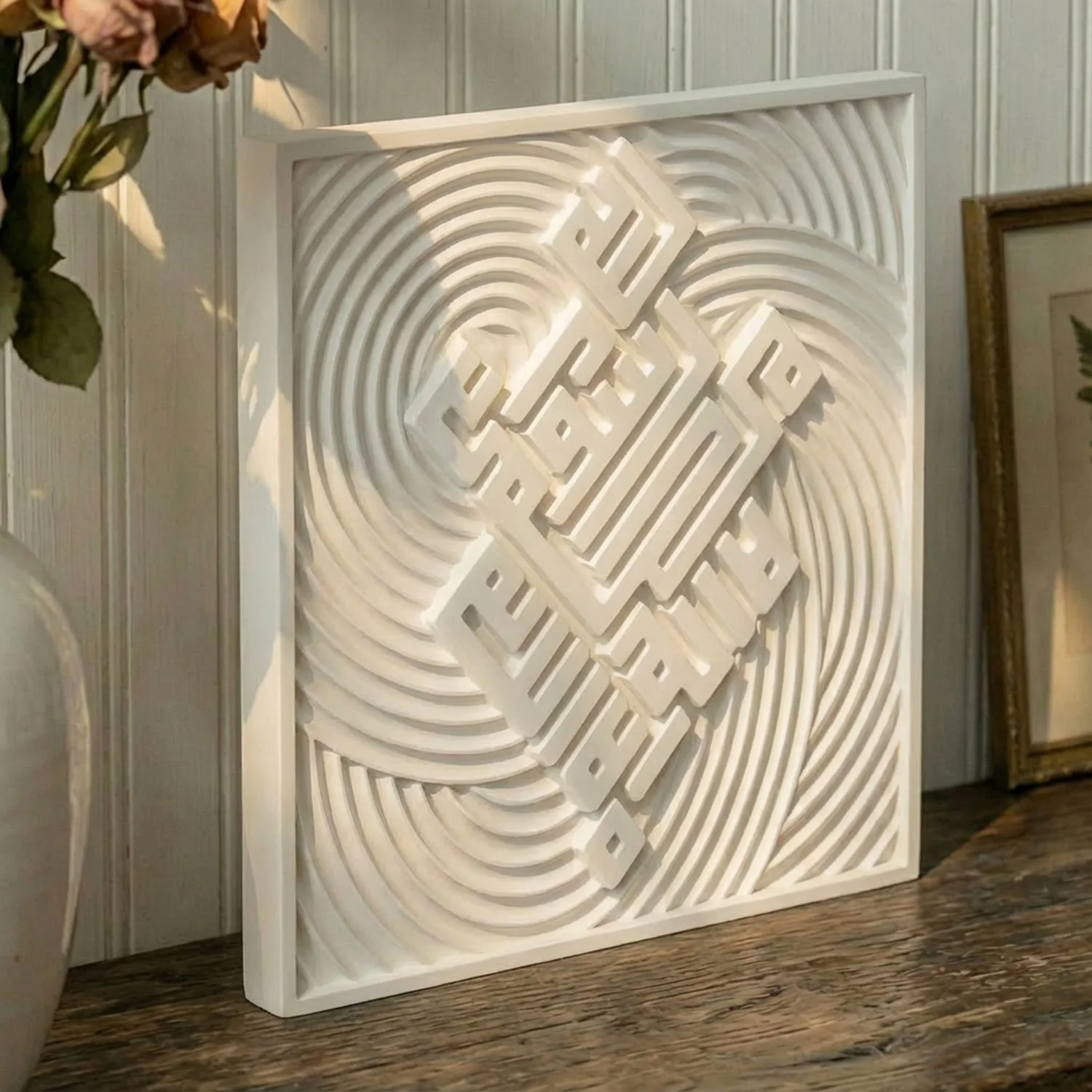 Set of Three Modern Islamic Home Decor Reliefs – Fatihah, Kalima, Allah (SWT) & Mohammed (PBUH) - Image 18