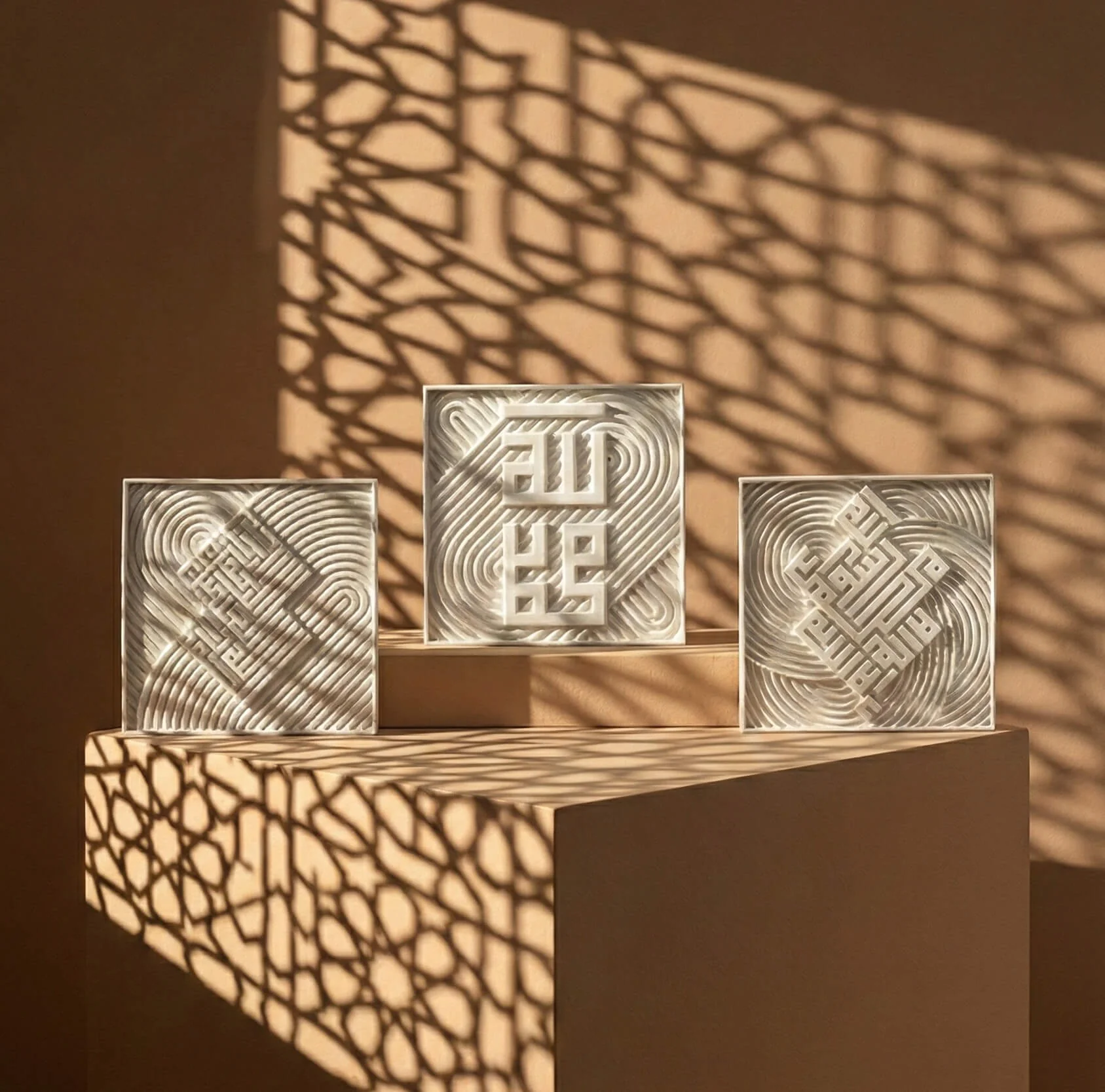 Set of Three Modern Islamic Home Decor Reliefs – Fatihah, Kalima, Allah (SWT) & Mohammed (PBUH) - Image 19