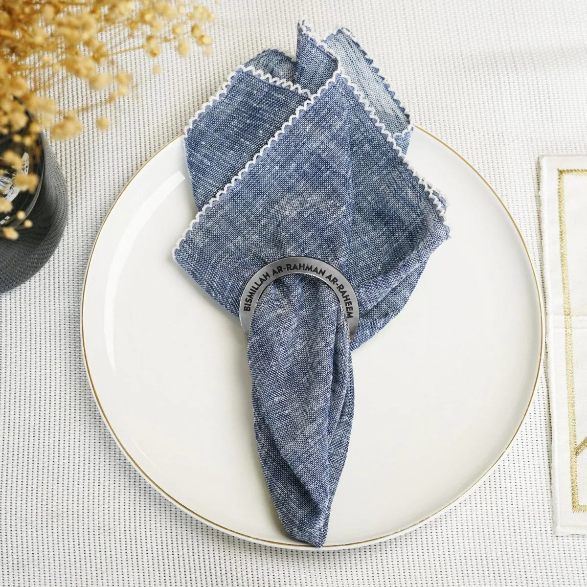 Bismillah Al-Rahman Al-Raheem Napkin Holder | Circular Islamic Table Decor - Image 11