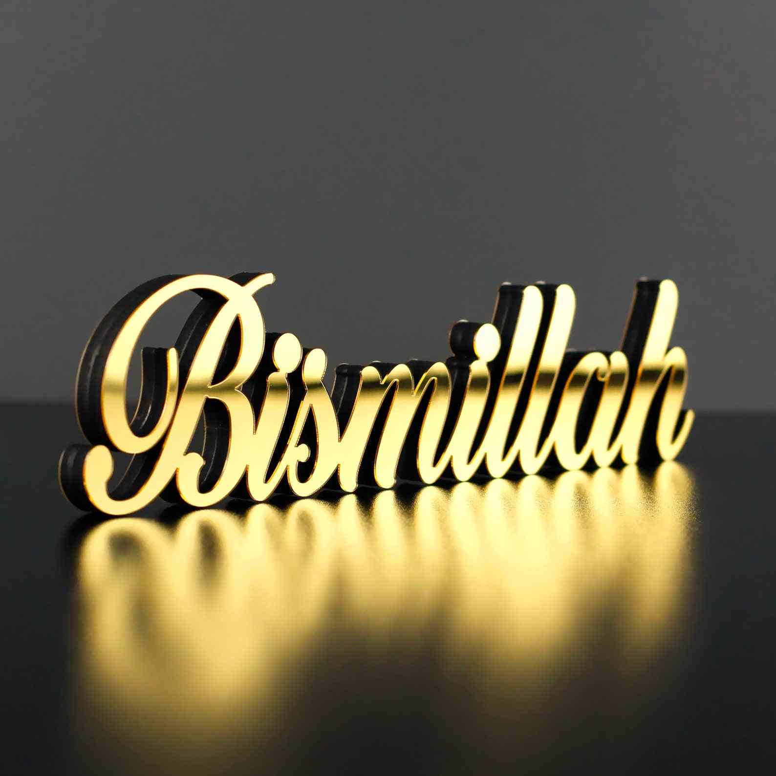 Bismillah, Alhamdulillah, MashAllah Latin Islamic Tabletop Art Decor - Image 23
