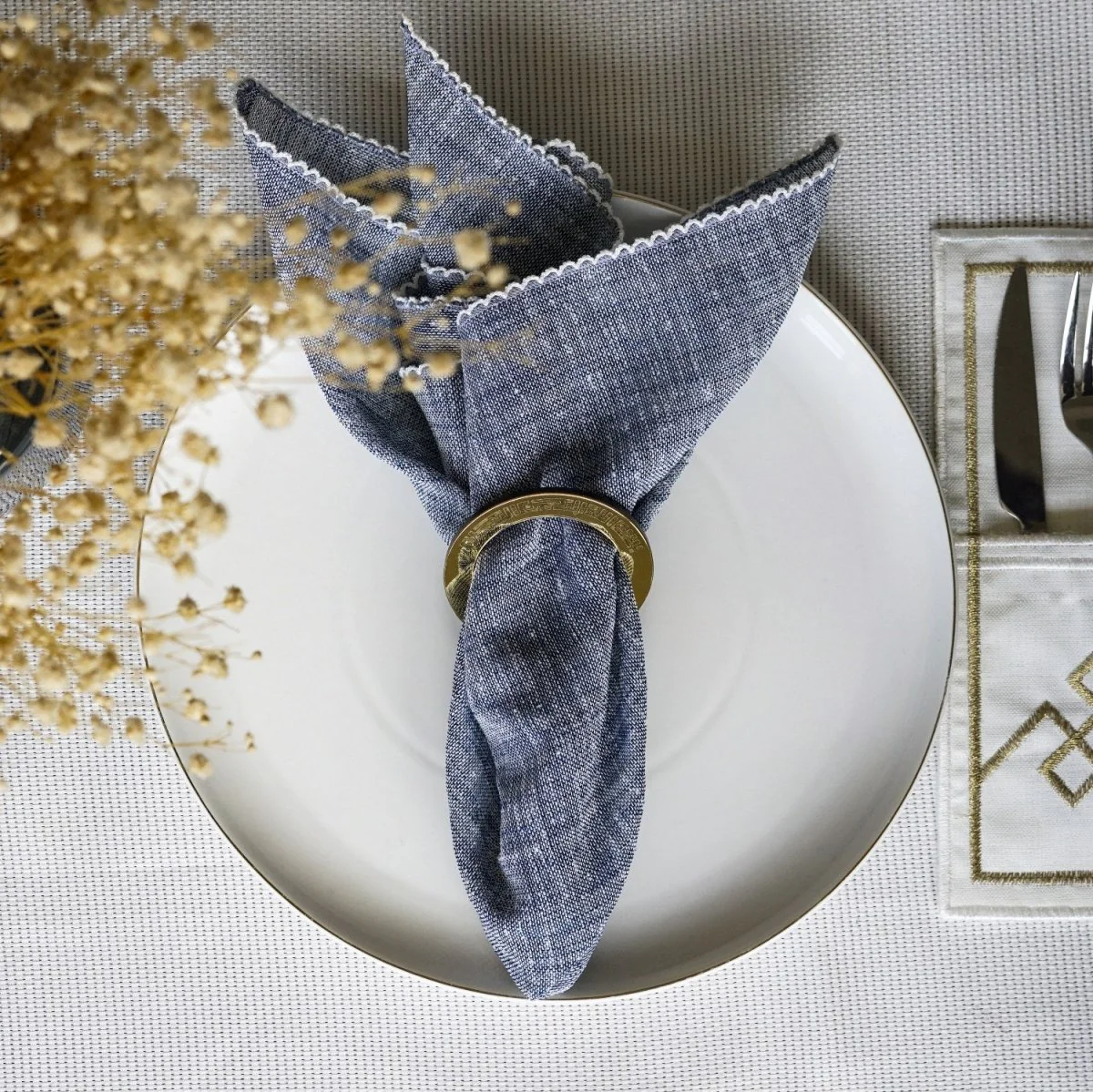 Bismillah Circular Napkin Holder - Kufic Calligraphy | Islamic Dining Table Decor - Image 7