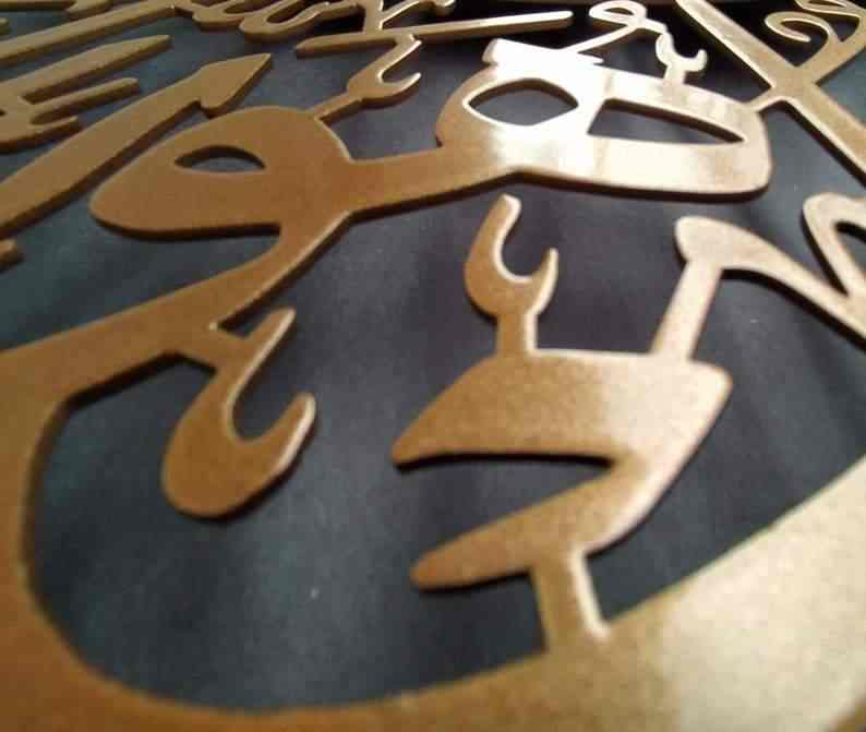 Bismillah Key Holder, Tree Shape Decor - Islamic Wall Art - Image 10