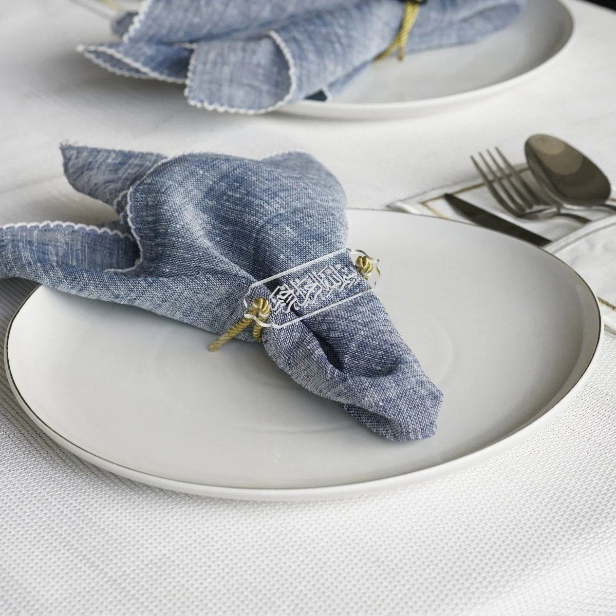 Bismillah Napkin Holder with Hanging String - Suhoor&Iftar Table Decor, 6-12 Pcs - Image 14