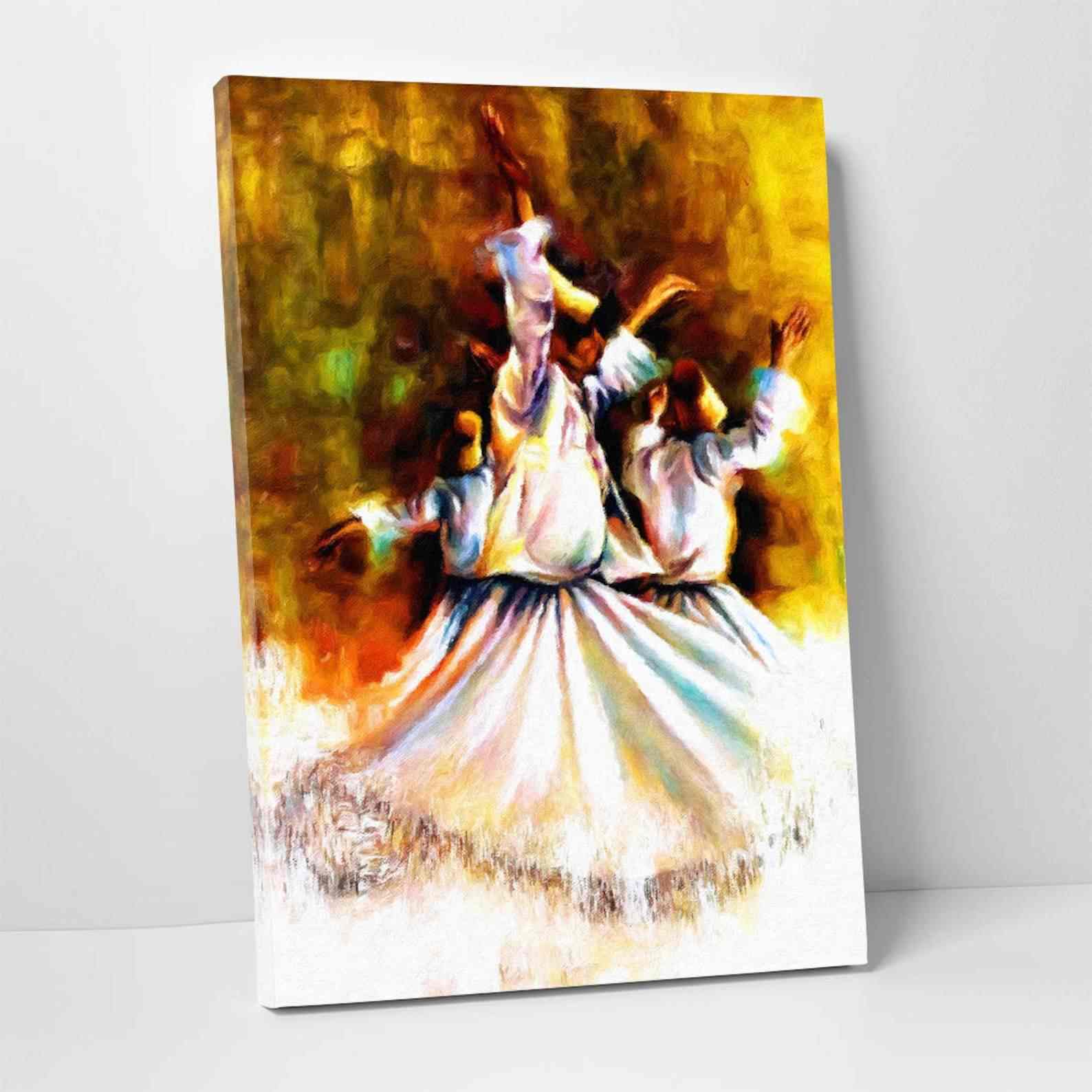 Canvas Decor Whirling Dervish - Islamic Wall Art Canvas Printing - Image 3