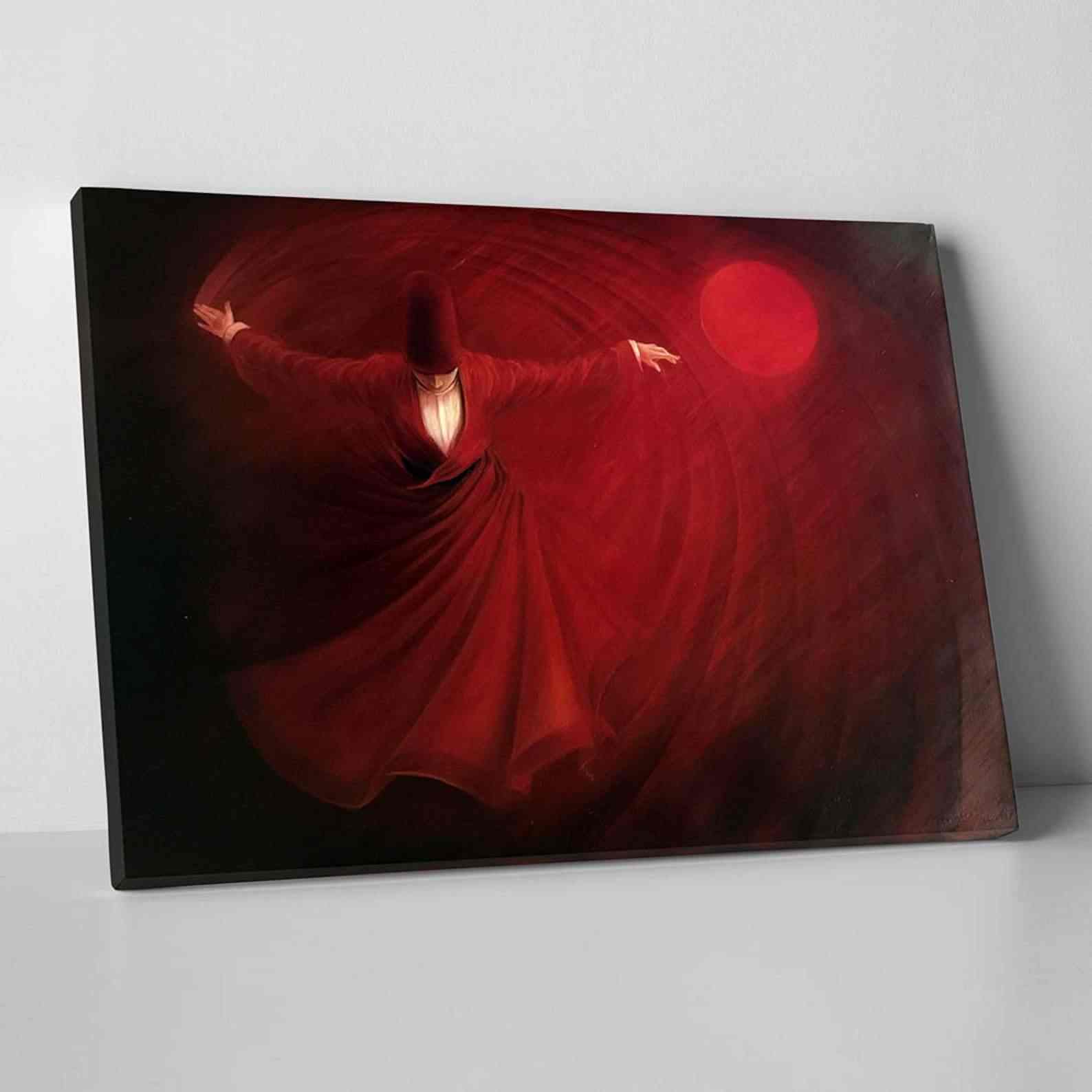 Canvas Printing Whirling Dervish - Islamic Wall Art