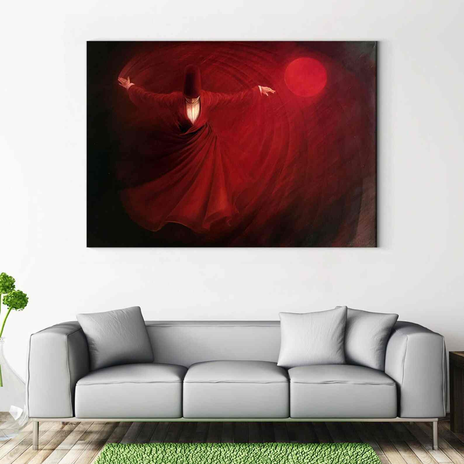 Canvas Printing Whirling Dervish - Islamic Wall Art - Image 2