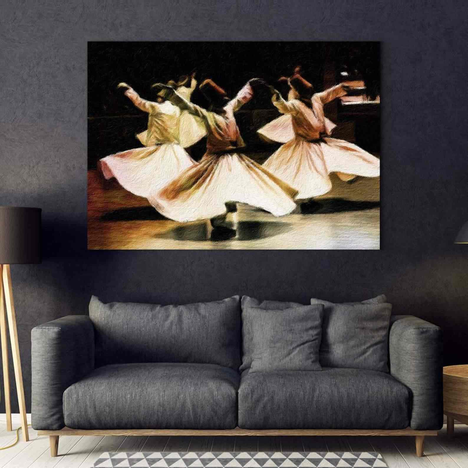 Canvas Printing Whirling Dervish - Modern Islamic Gift - Image 2