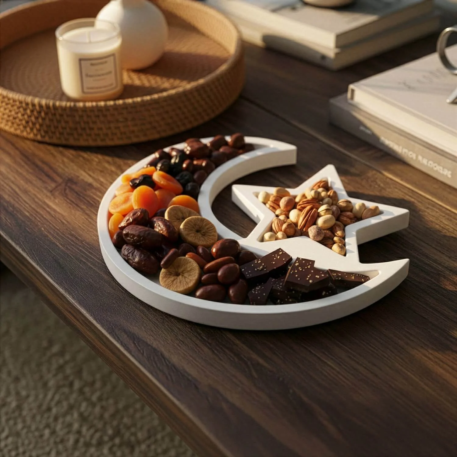 Crescent Moon & Star Serving Platter – Ramadan Date Tray - Image 8