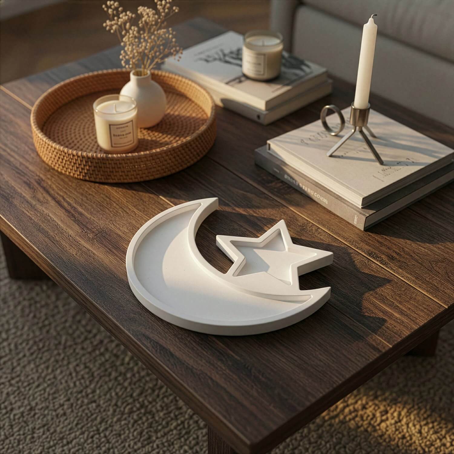 Crescent Moon & Star Serving Platter – Ramadan Date Tray - Image 9