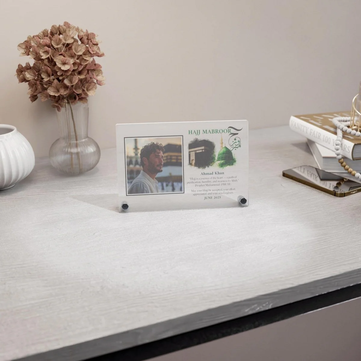 Customizable Hajj Mabroor Horizontal Table Decor – Memory of Hajj - Image 20