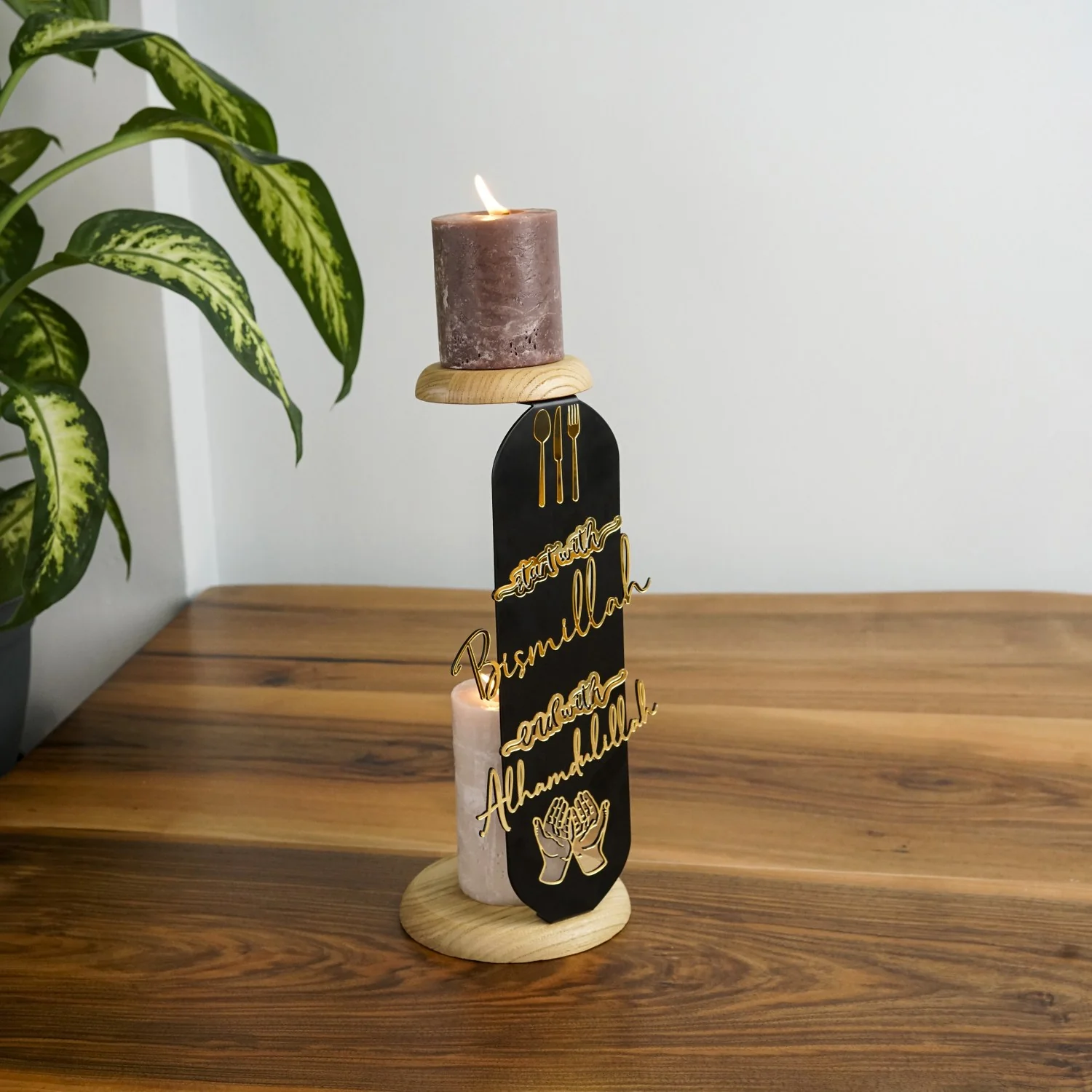 Dining Table Decor - Islamic Candleholder | Start with Bismillah, End with Alhamdulillah - Image 10