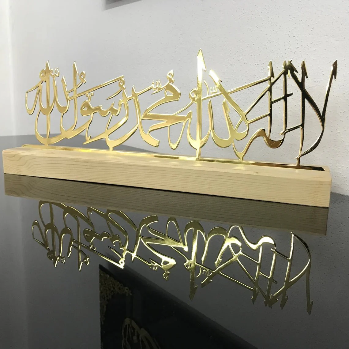 First Kalima Arabic Calligraphy Islamic Art Tabletop Decor - Image 10