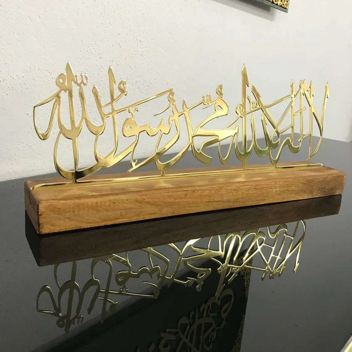 First Kalima Arabic Calligraphy Islamic Art Tabletop Decor - Image 8