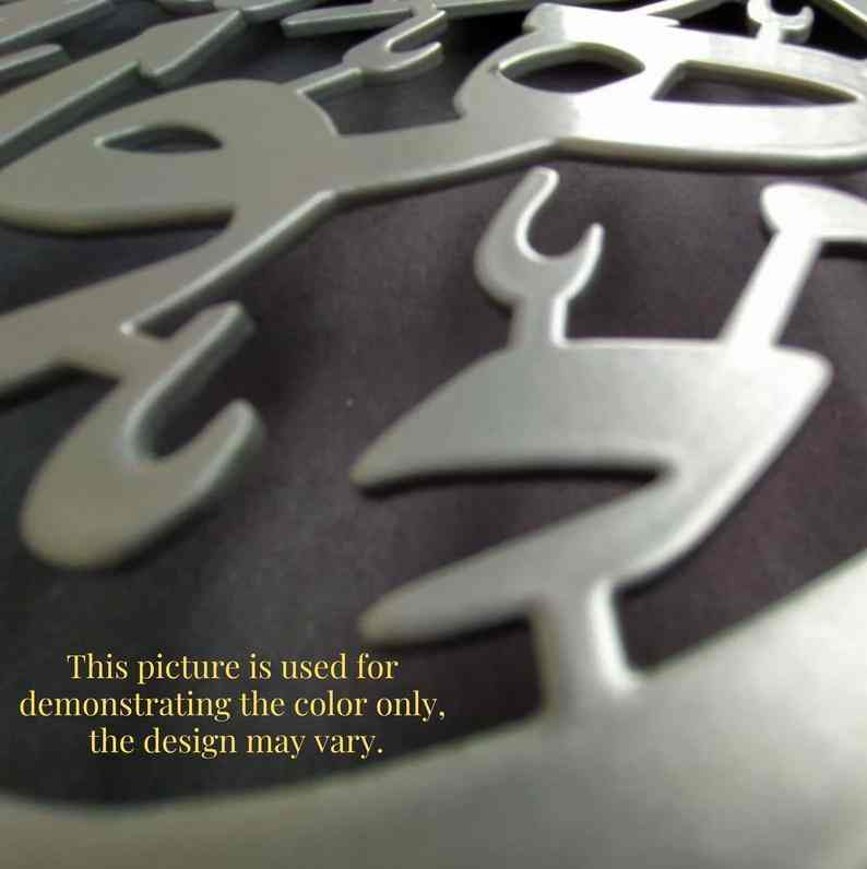 First Kalima English Metal Islamic Wall Art - Image 10