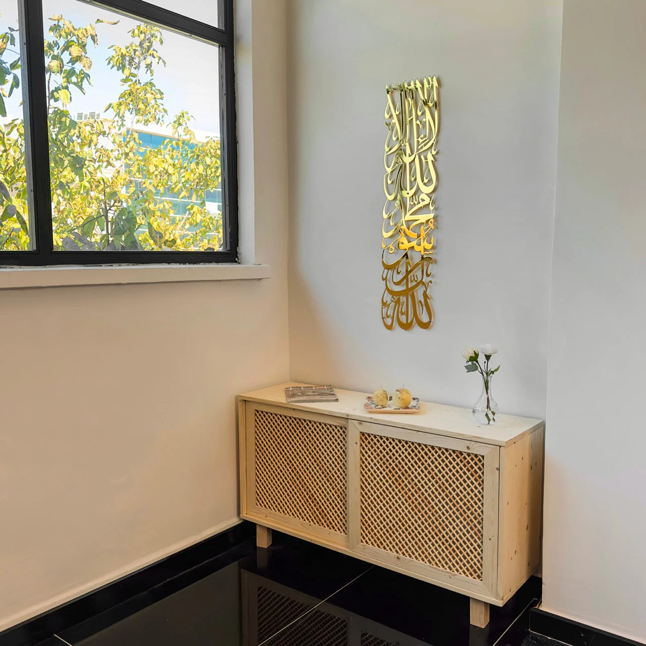 First Kalima (Tawheed Tayyaba), Metal Islamic Wall Art - Vertical Design - Image 26
