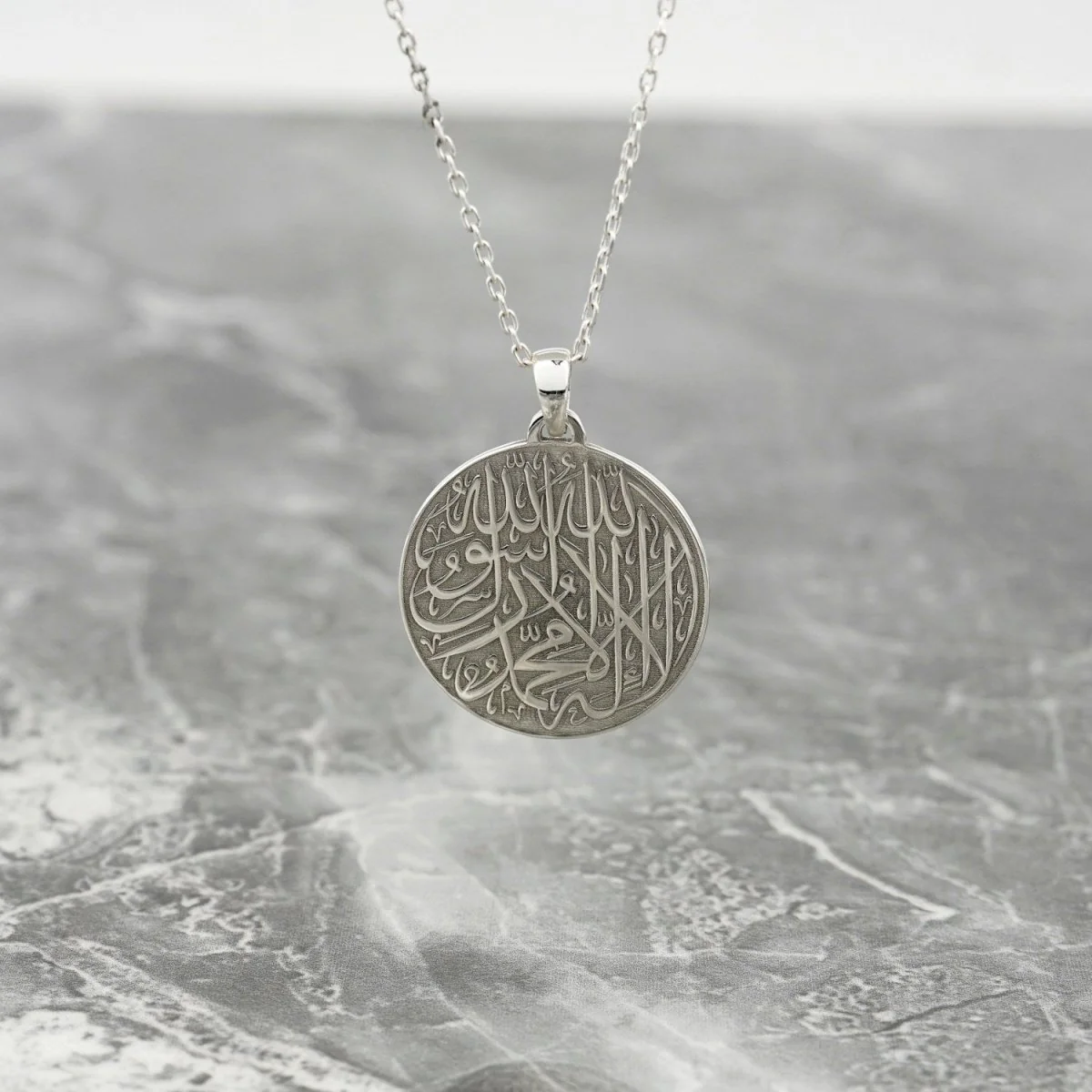 First Kalima Muslim Jewelry - 18K Gold Plated Silver Islamic Pendant - Image 5
