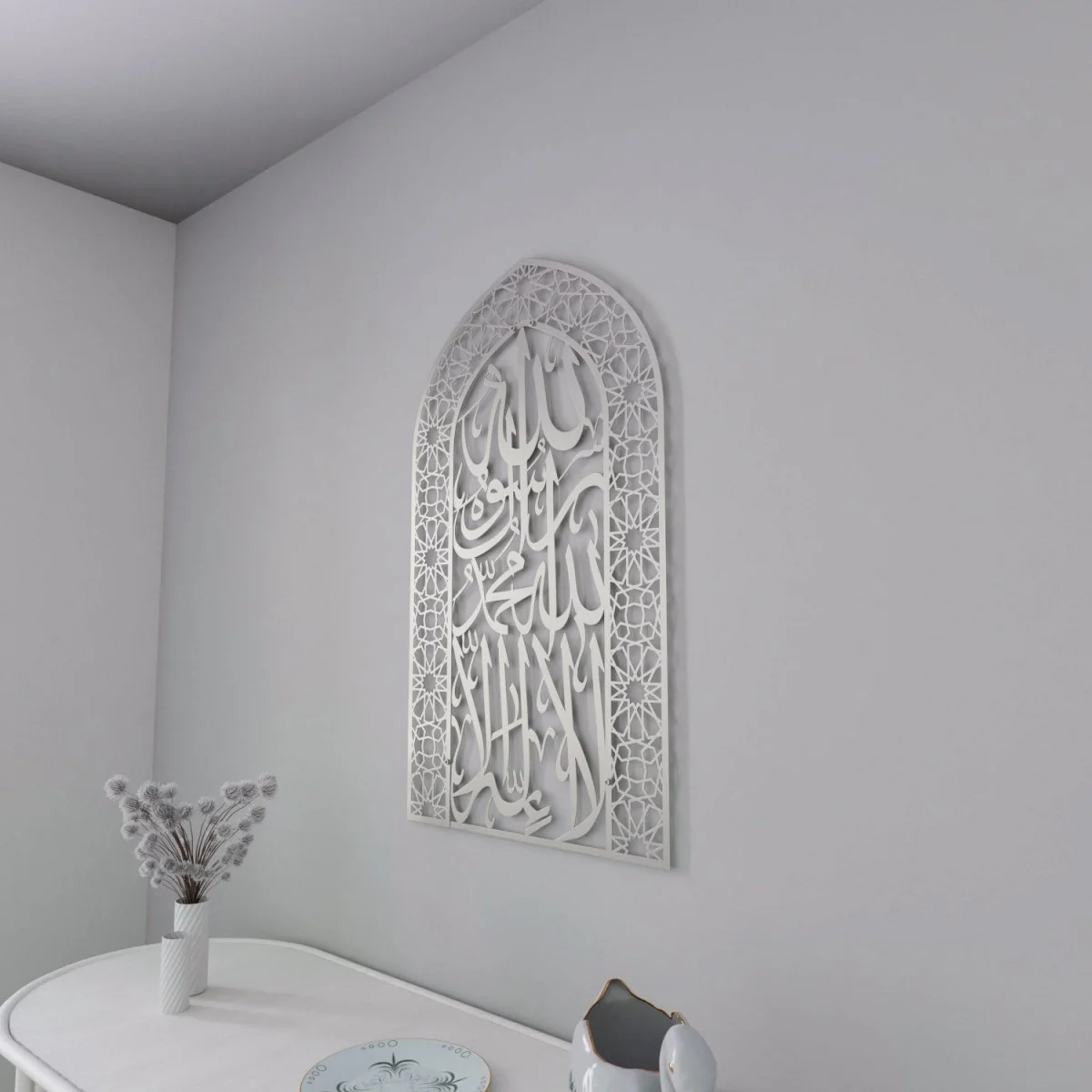 First Kalima Metal Mihrab - Dome Design Prayer Room Decor - Image 16