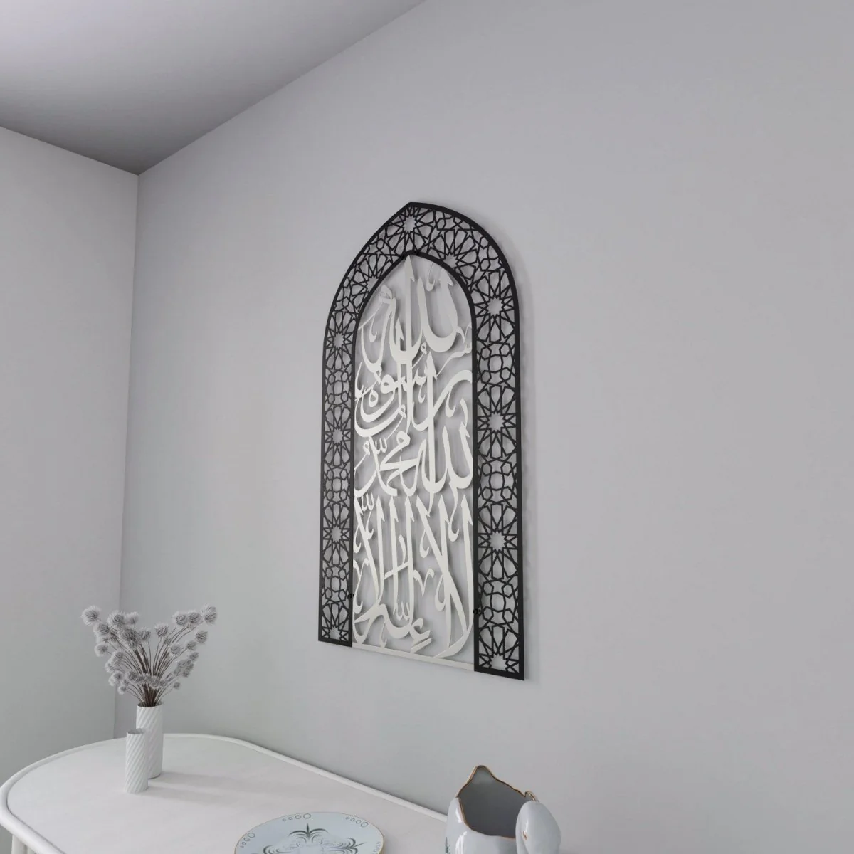 First Kalima Metal Mihrab - Dome Design Prayer Room Decor - Image 21