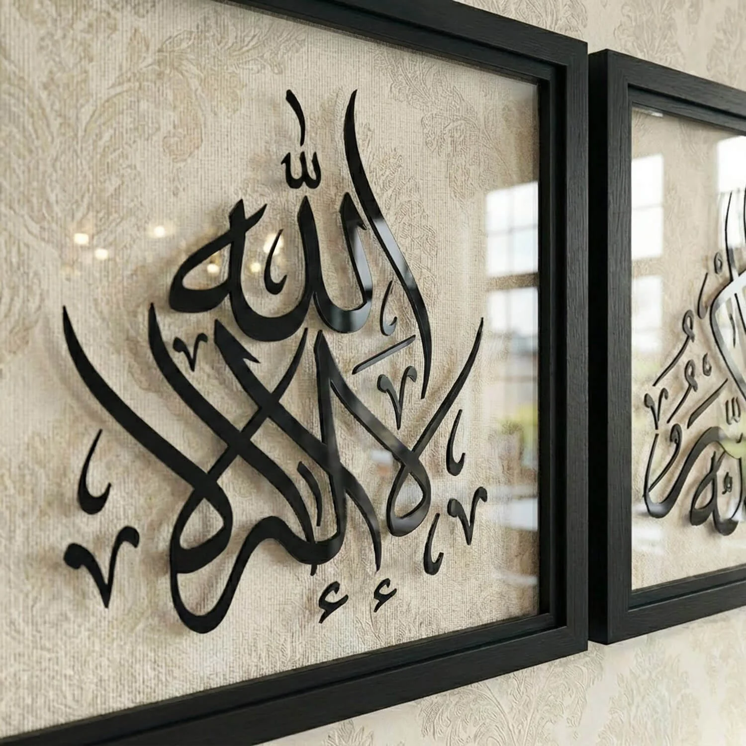 Framed 4 Dhikr Set: Subhanallah, Alhamdulillah, La ilaha illallah, Allahu Akbar – Acrylic Islamic Wall Art - Image 14