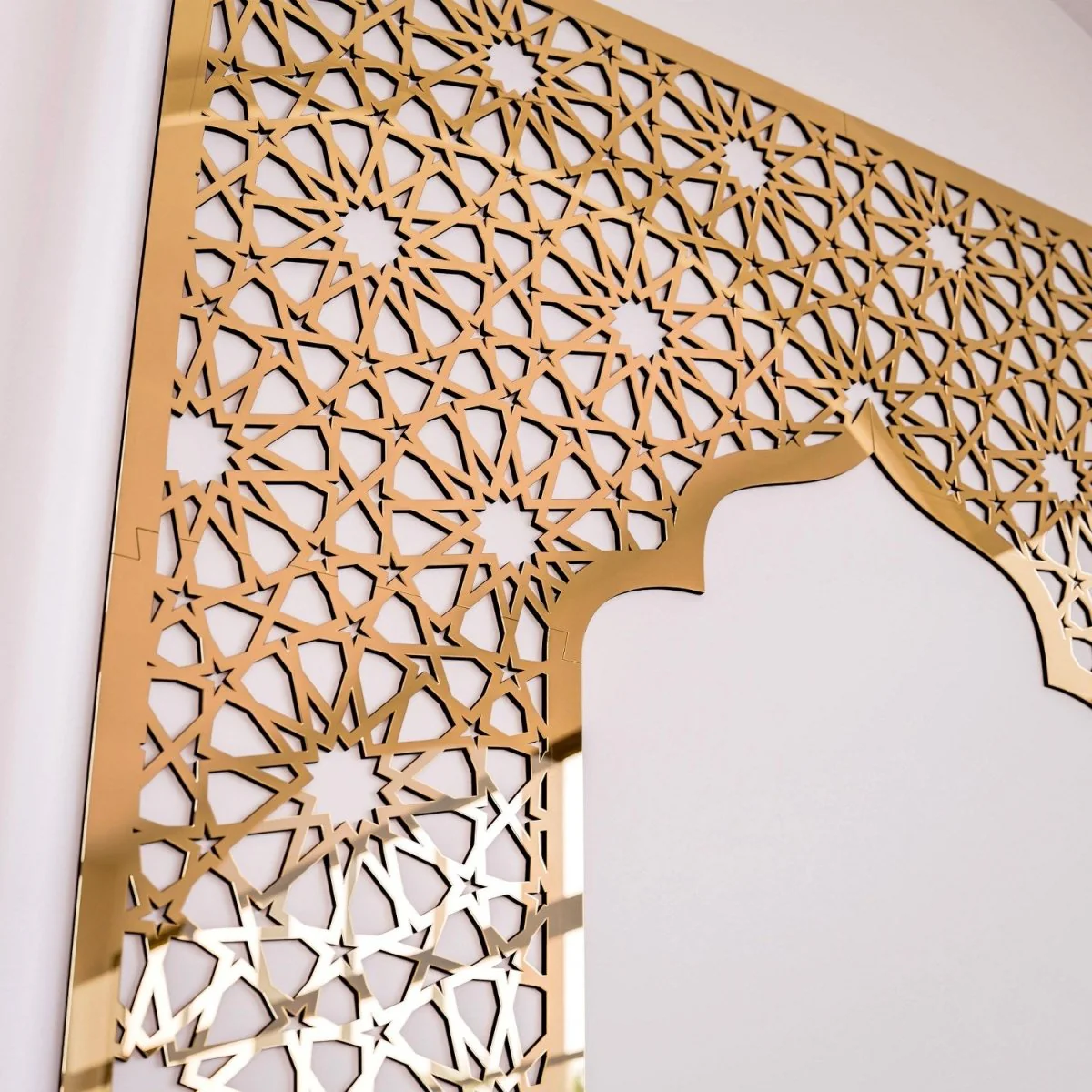 Geometric Design Mihrab - Wooden Islamic Wall Art Decor | 12-Pointed Star - Image 11
