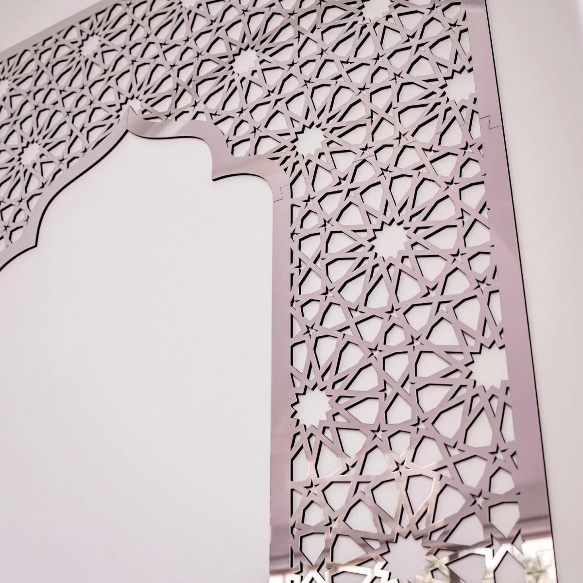 Geometric Design Mihrab - Wooden Islamic Wall Art Decor | 12-Pointed Star - Image 16