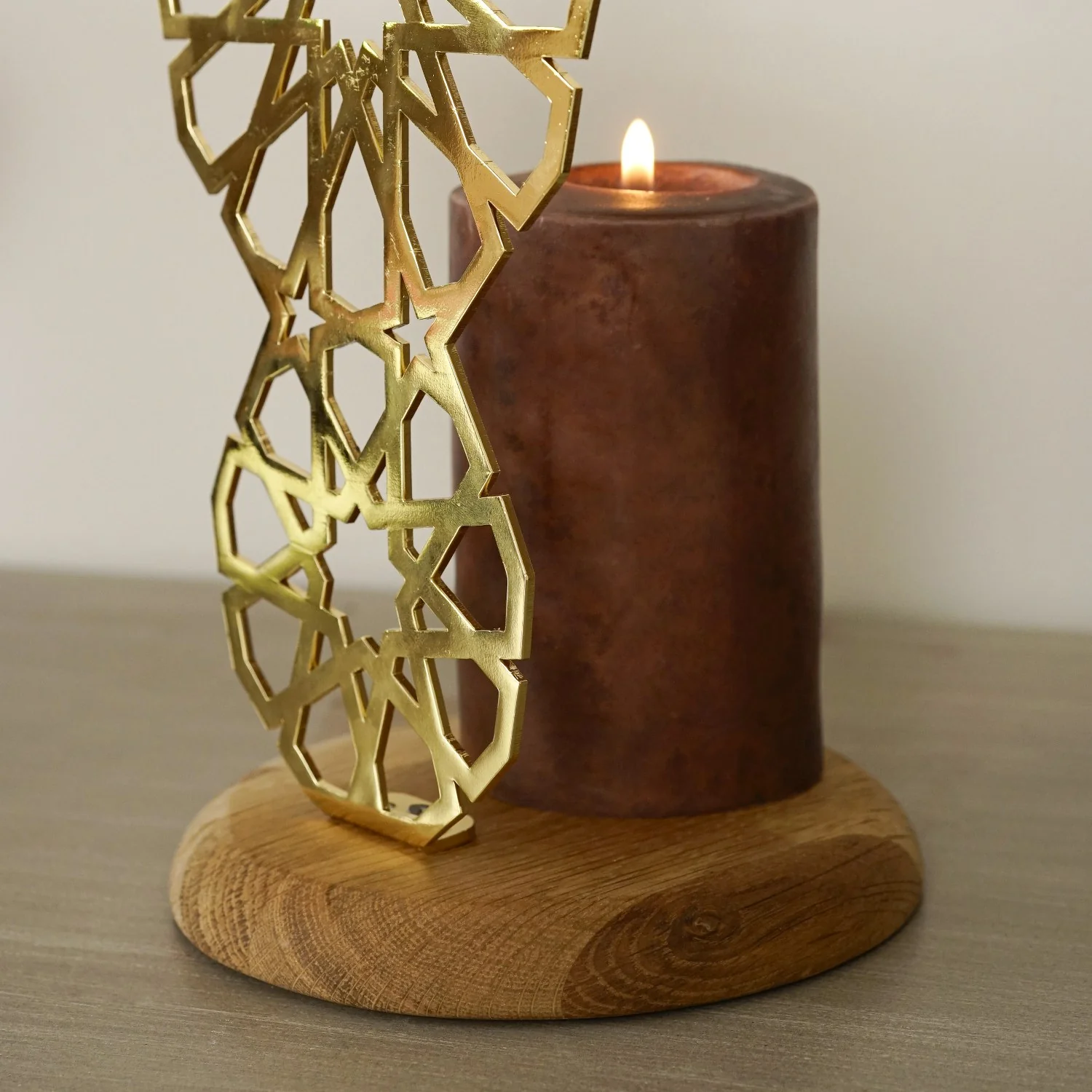 Geometric Islamic Candle Holder - Spiritual Decor - Image 3