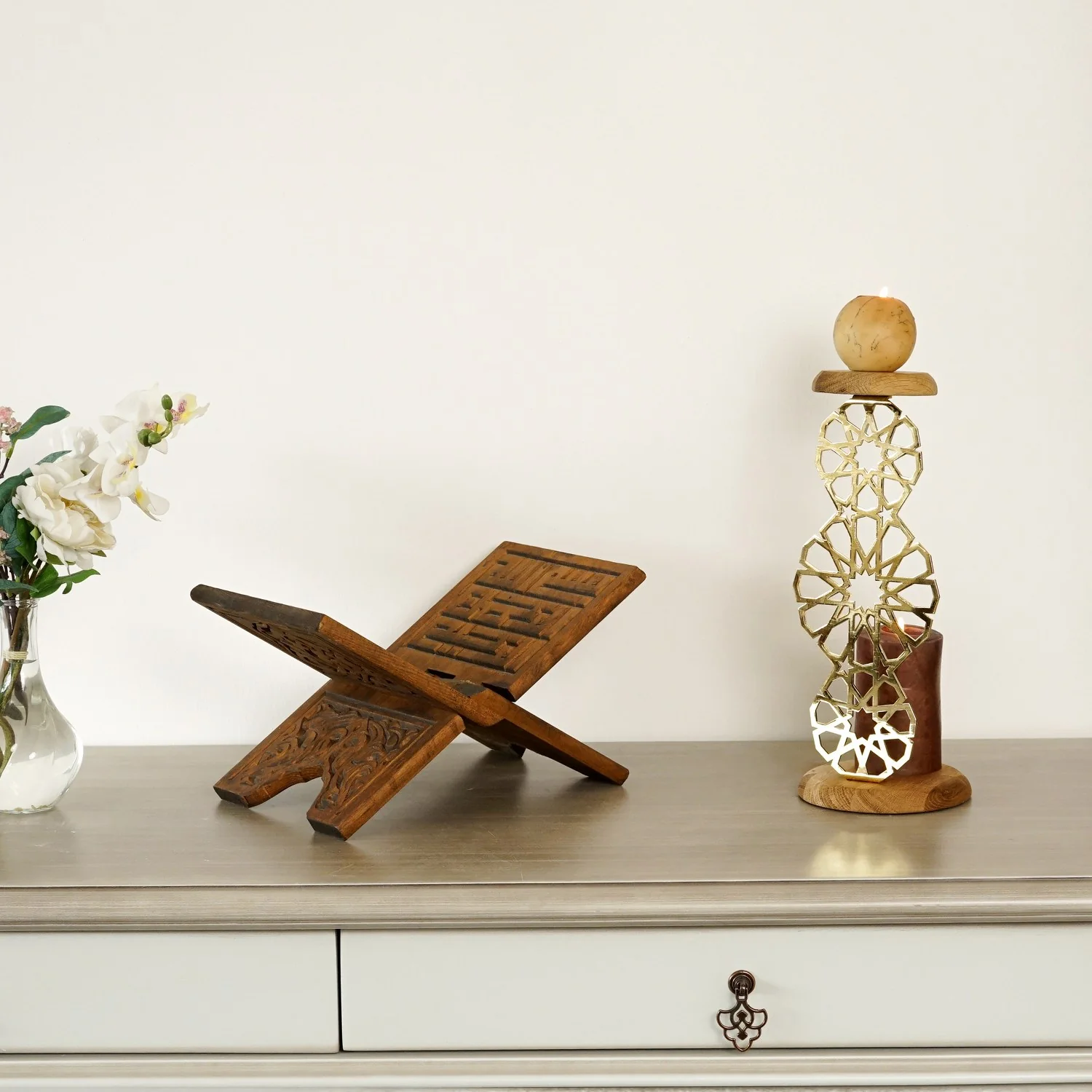 Geometric Islamic Candle Holder - Spiritual Decor - Image 6