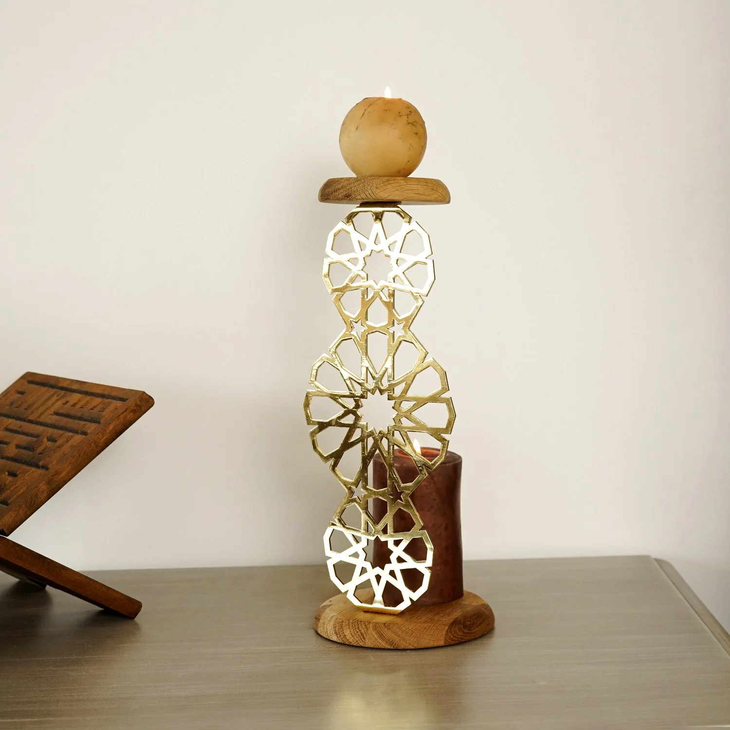 Geometric Islamic Candle Holder - Spiritual Decor - Image 7