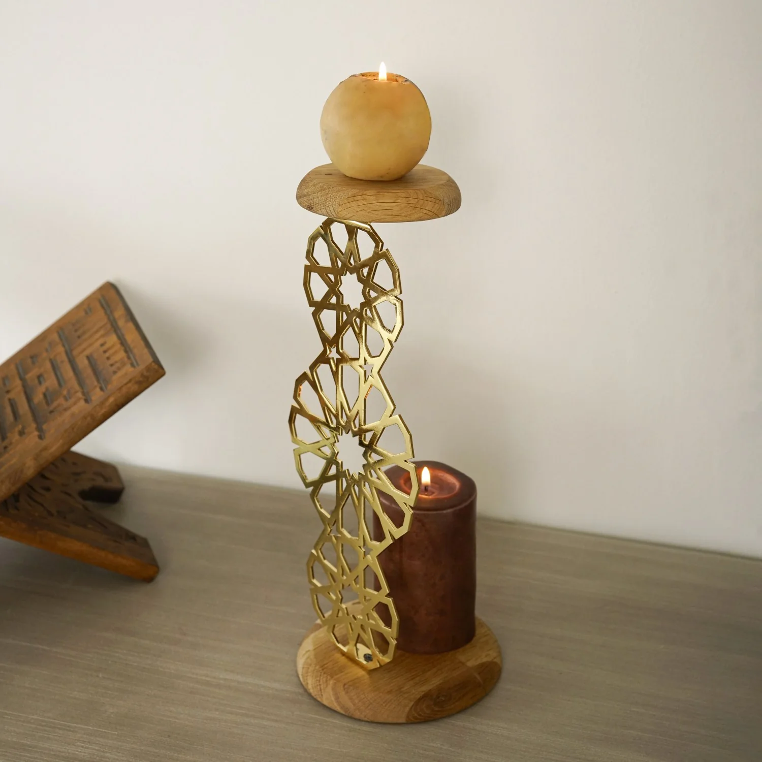 Geometric Islamic Candle Holder - Spiritual Decor - Image 8