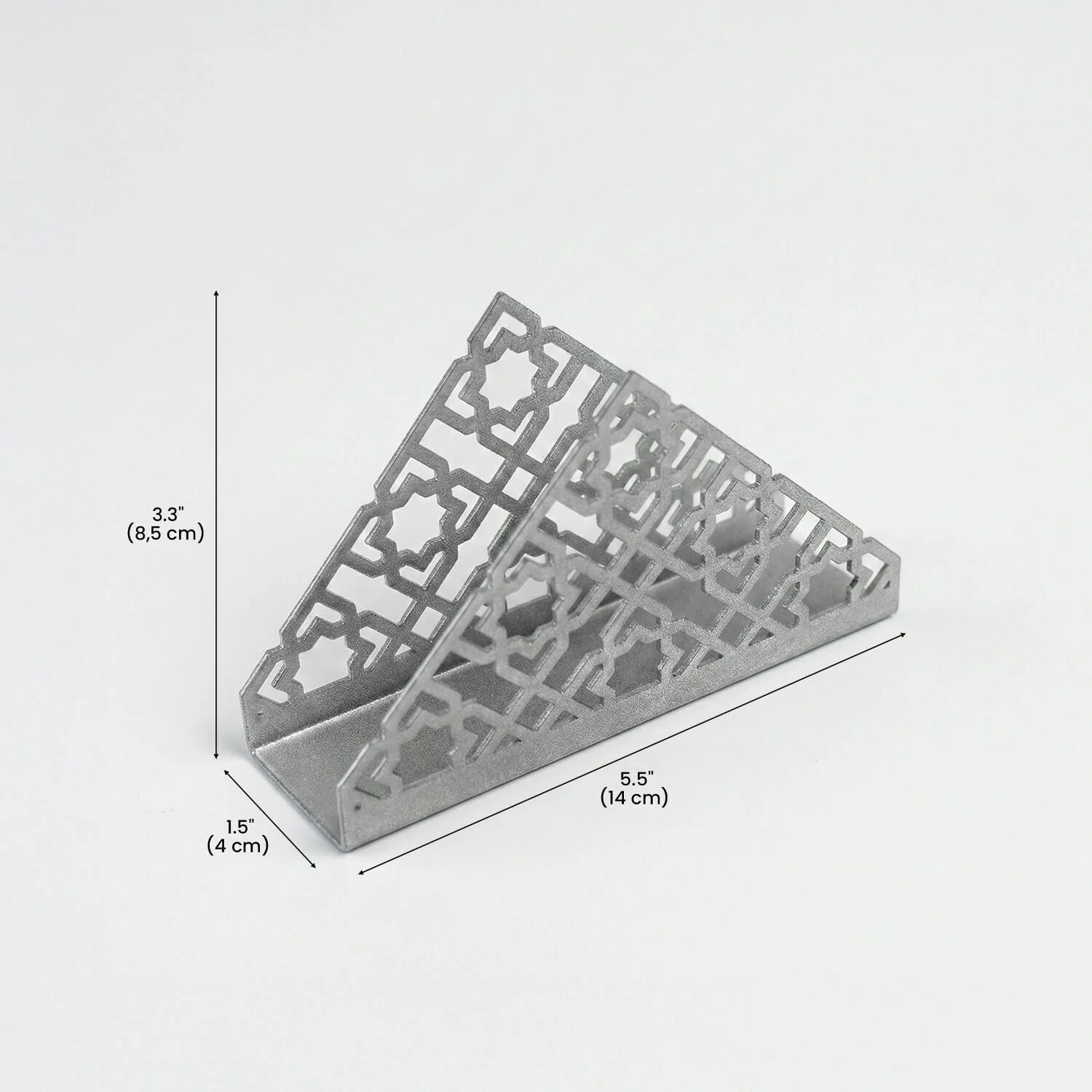 Geometric Islamic Napkin Holder – Metal Iftar Table Decor - Image 5