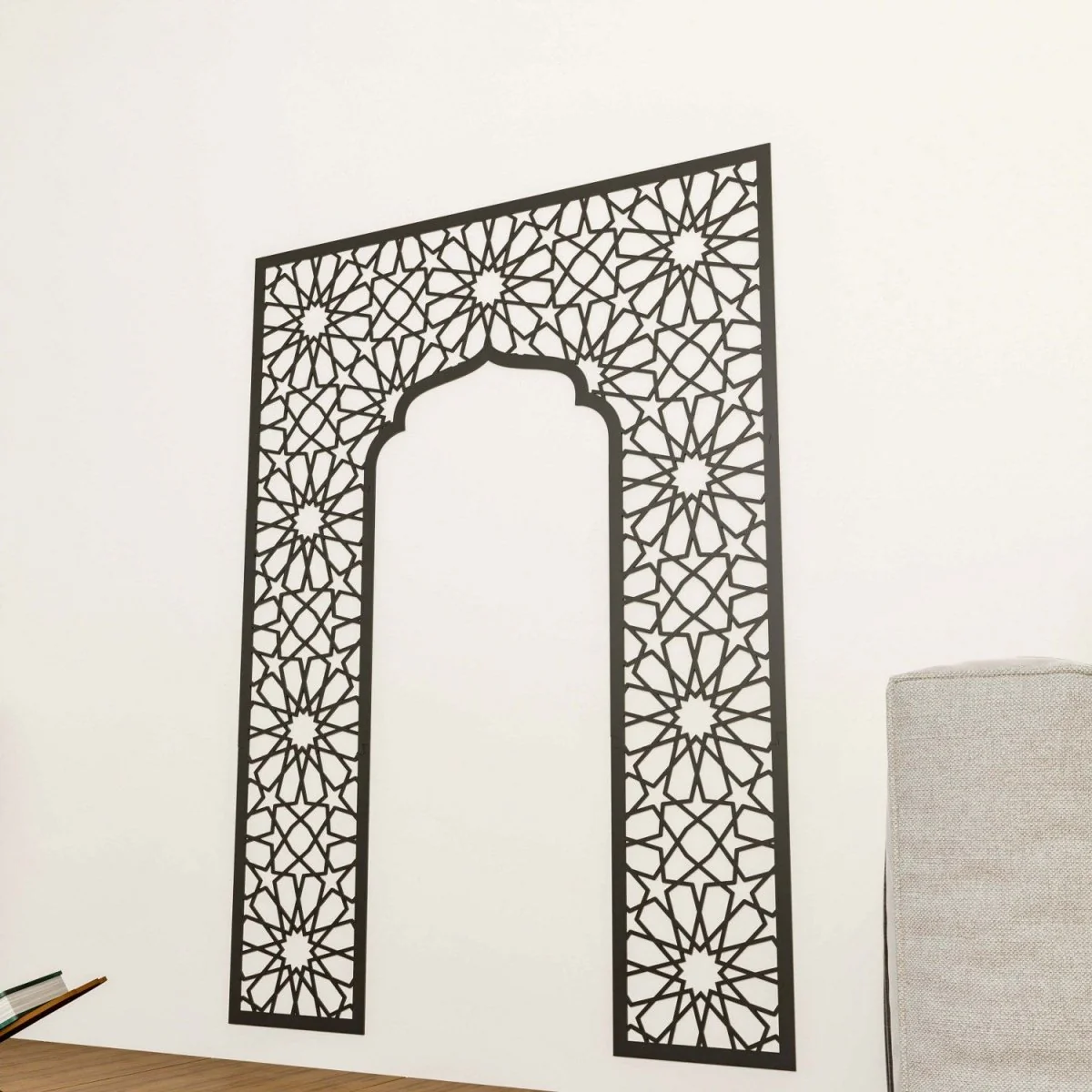 Home Wooden Mihrab - Prayer Room Decor | Islamic Wall Art - Image 7