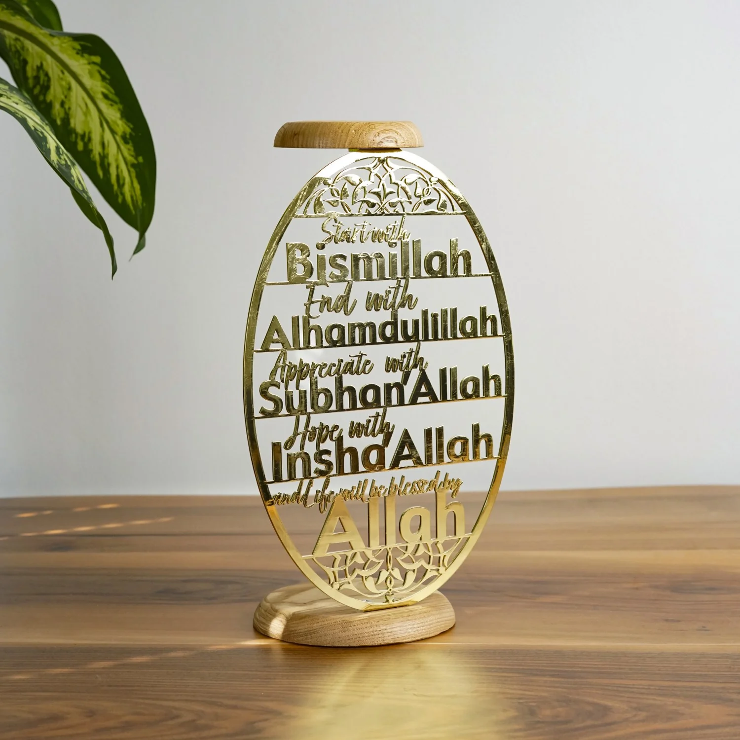 Islamic Candleholder | 4 Powerful Dhikr in Islam - Dining Table Decor for Muslims - Image 7