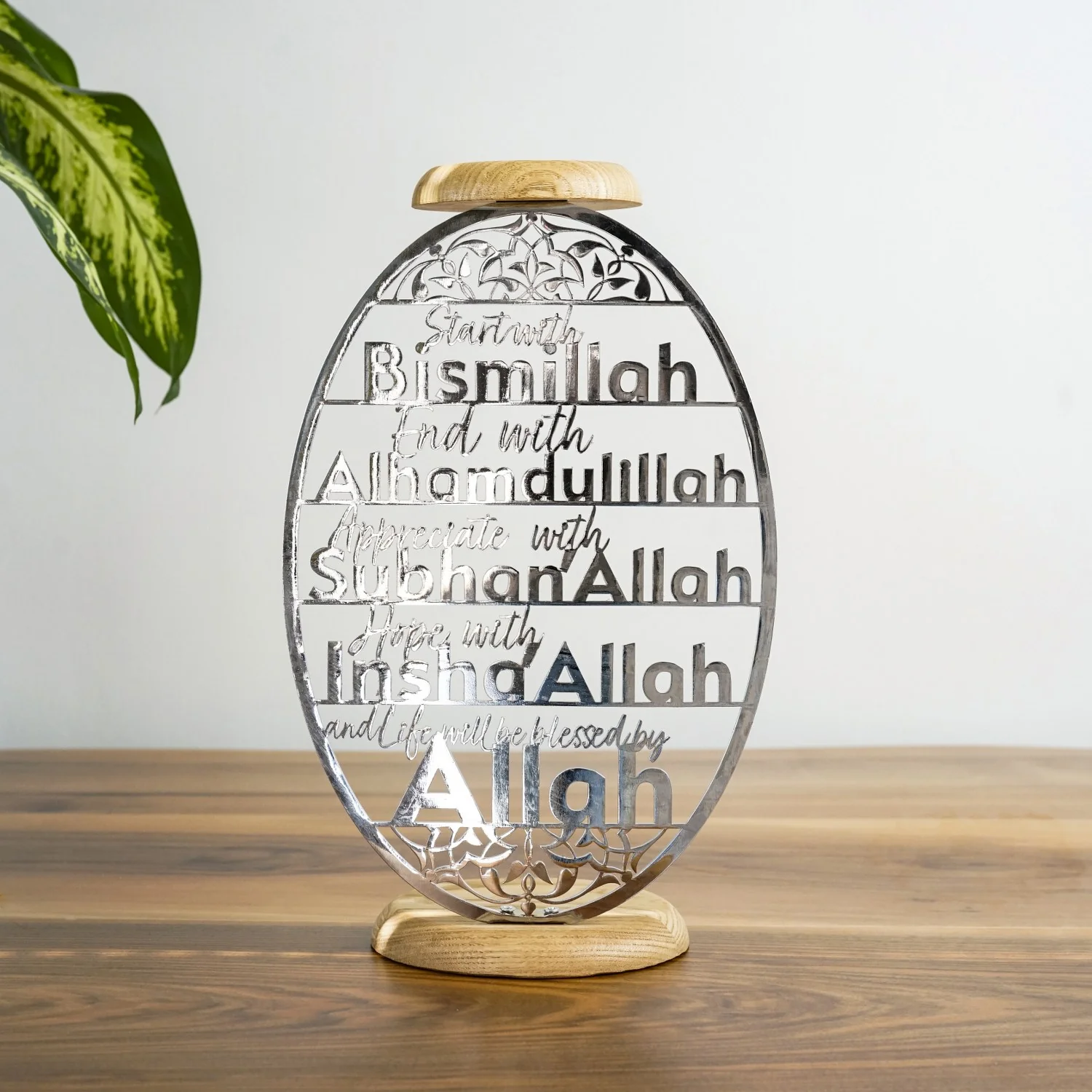 Islamic Candleholder | 4 Powerful Dhikr in Islam - Dining Table Decor for Muslims - Image 8
