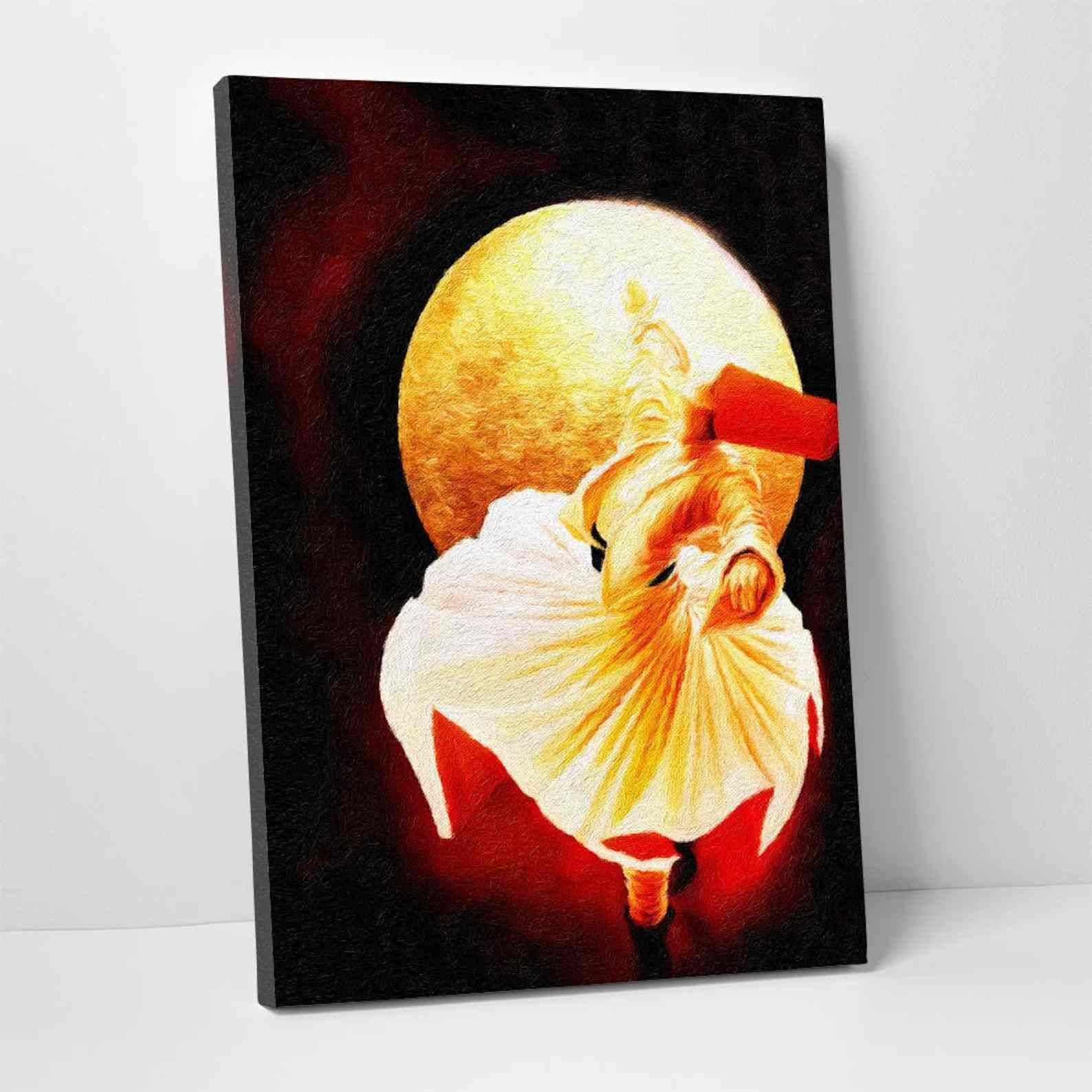 Islamic Decor Whirling Dervish - Wall Art Canvas Printing - Image 2