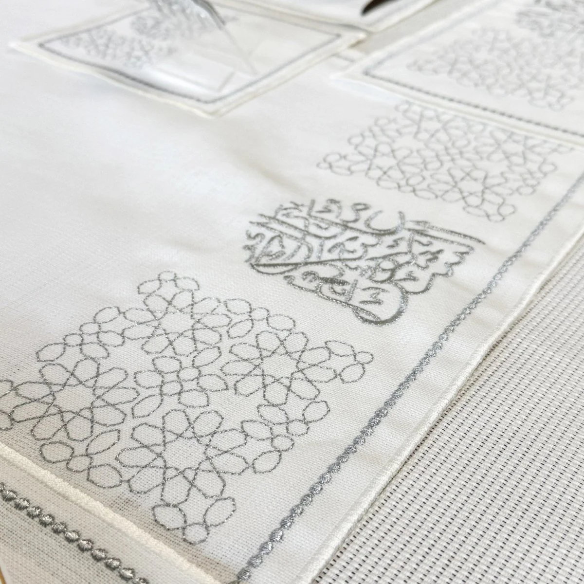 Ramadan Dining Table Silver Placemat Set - 6 Persons - 19 Pcs. - Full Set - Image 16