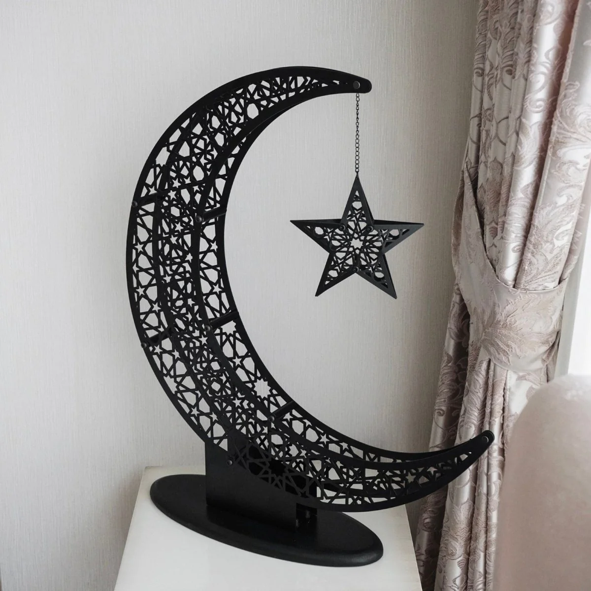 Crescent Moon & Star Ramadan Decor - Metal Islamic Home Decoration - Image 11