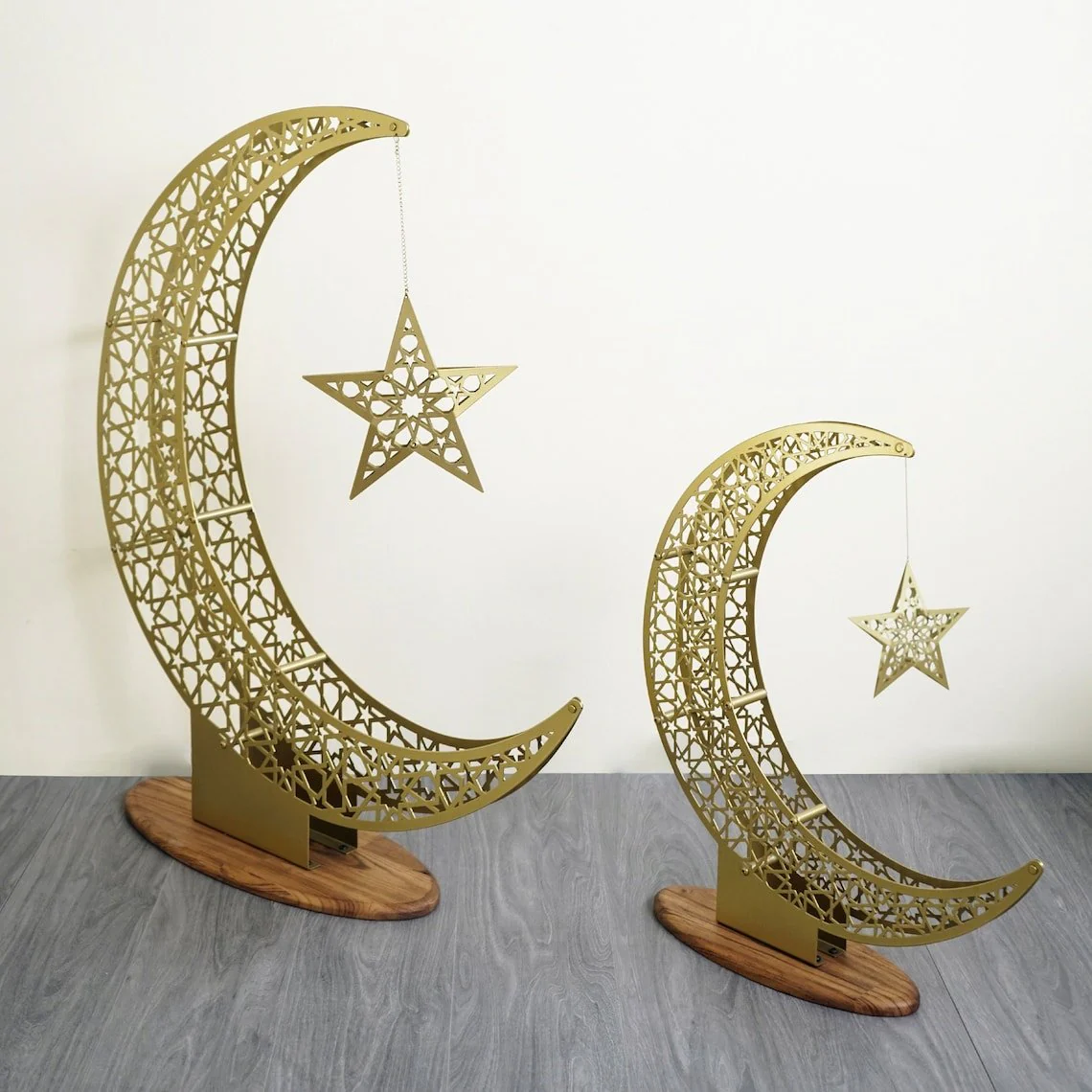 Crescent Moon & Star Ramadan Decor - Metal Islamic Home Decoration - Image 13