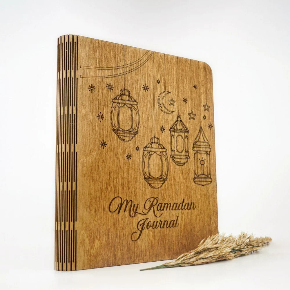 Ramadan Journal for Family Wooden Cover Journal Ramadan Planner - Islamic Gift - Image 10