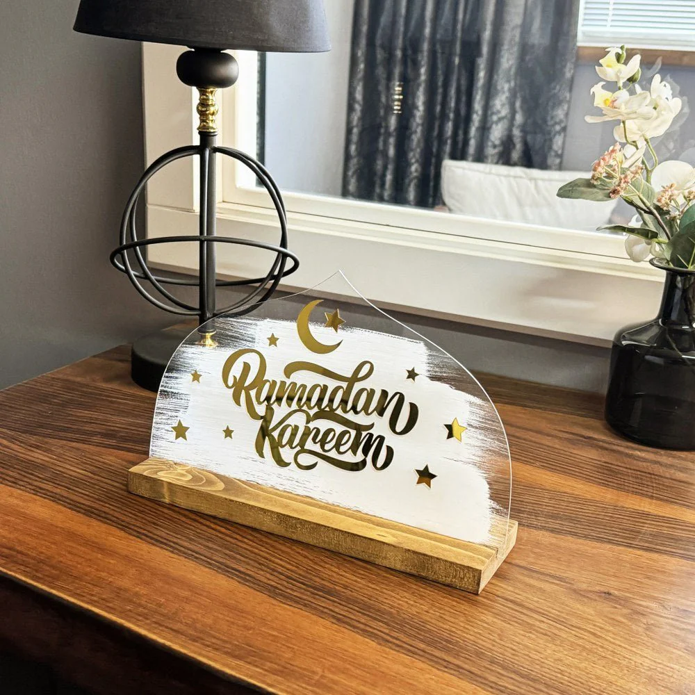 Ramadan Kareem Written Tabletop Decor - Islamic Gift Ramadan Decor - Image 10