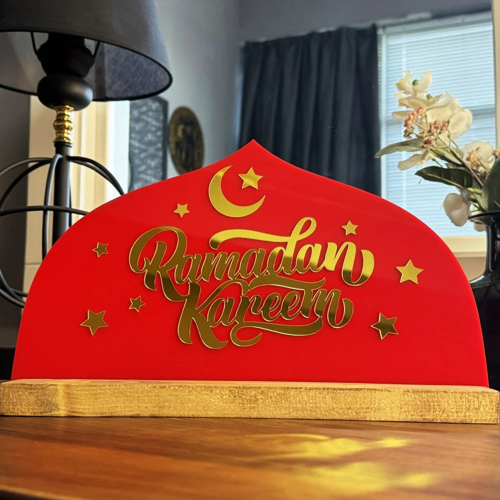 Ramadan Kareem Written Tabletop Decor - Islamic Gift Ramadan Decor - Image 12