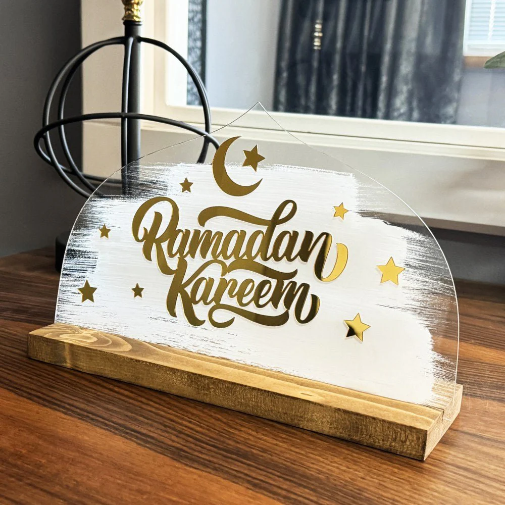 Ramadan Kareem Written Tabletop Decor - Islamic Gift Ramadan Decor - Image 5
