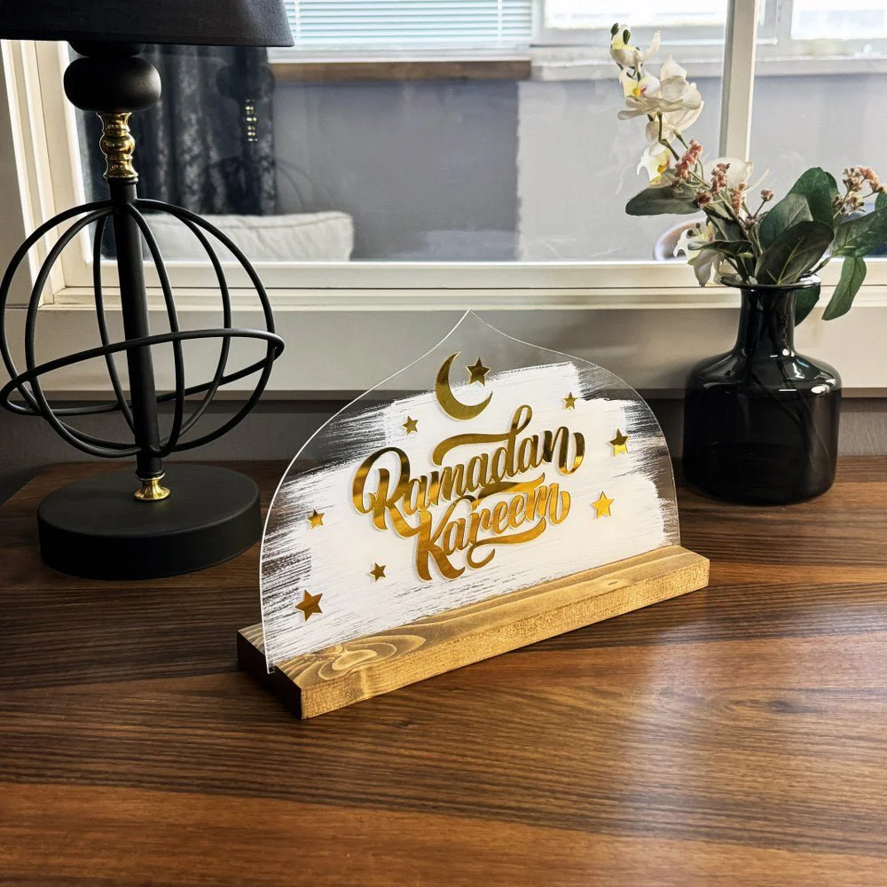 Ramadan Kareem Written Tabletop Decor - Islamic Gift Ramadan Decor - Image 9