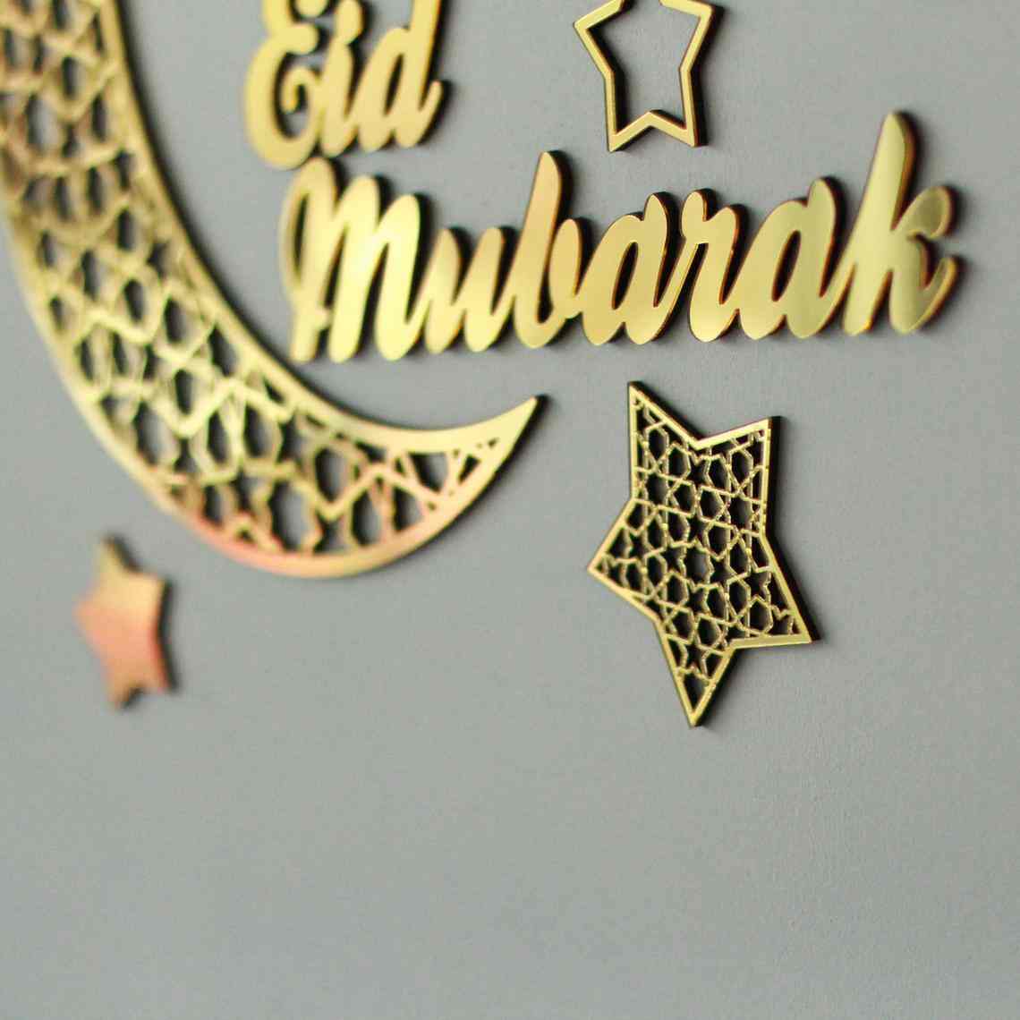 Ramadan Kareem Eid Mubarak Wooden Islamic Wall Art - Islamic Gift - Image 15