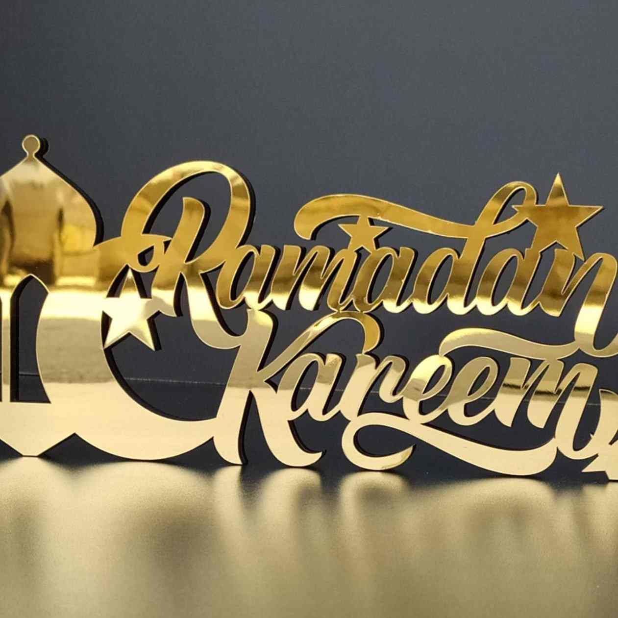 Ramadan Kareem - Islamic Table Art | Muslim Gift - English Calligraphy - Image 12